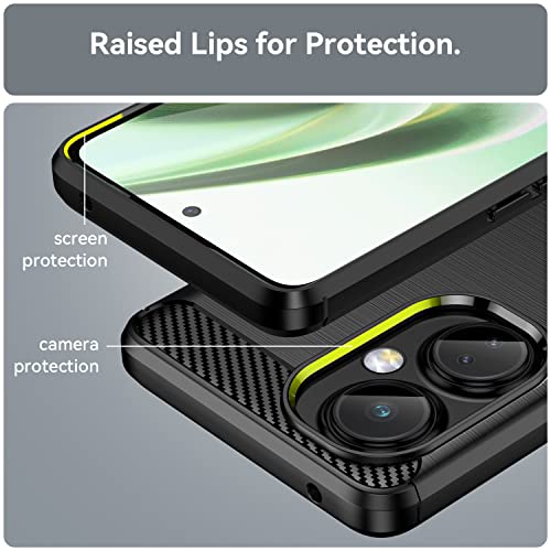 Jusy Case for Oneplus Nord N30 5G with [2*HD Tempered Glass Screen Protector], Enhanced Grip Light Shockproof Flexible TPU Rubber Protective Cover for 1+ Nord N30 5G (Black)