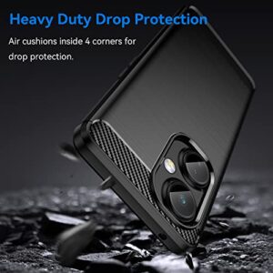 Jusy Case for Oneplus Nord N30 5G with [2*HD Tempered Glass Screen Protector], Enhanced Grip Light Shockproof Flexible TPU Rubber Protective Cover for 1+ Nord N30 5G (Black)