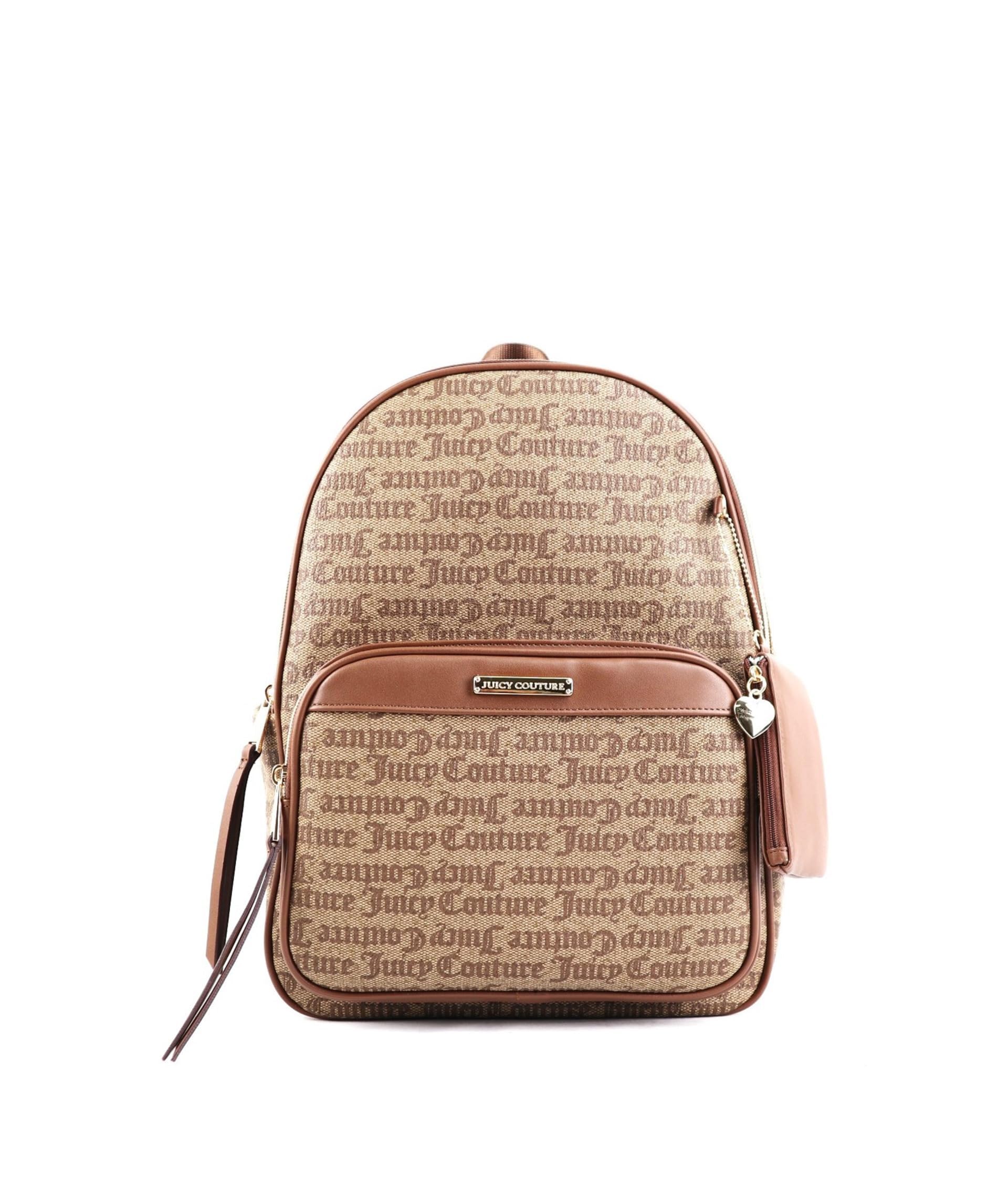 Juicy Couture Word Play Backpack Chestnut/Chino One Size