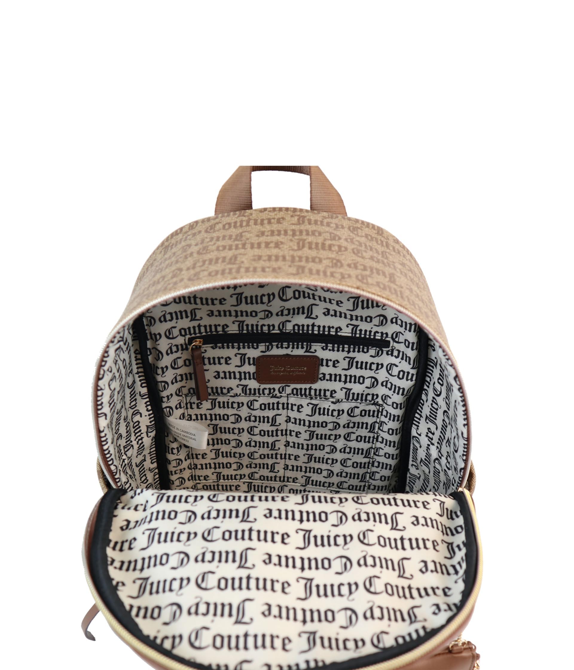 Juicy Couture Word Play Backpack Chestnut/Chino One Size