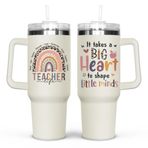 teacher gifts for women - teacher appreciation gifts from students - christmas gifts for teachers - teacher gifts for birthday, appreciation week, back to school - teacher valentine gifts tumbler 40oz