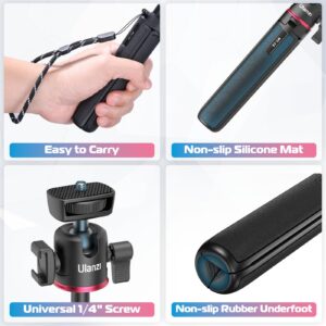 ULANZI MT-73 Extension Pole Tripod, Mini Selfie Stick Tripod Stand Handle Grip for Webcam Canon G7X Mark III Sony ZV-1 RX100 VII A6400 A6600 Cameras Vlogging