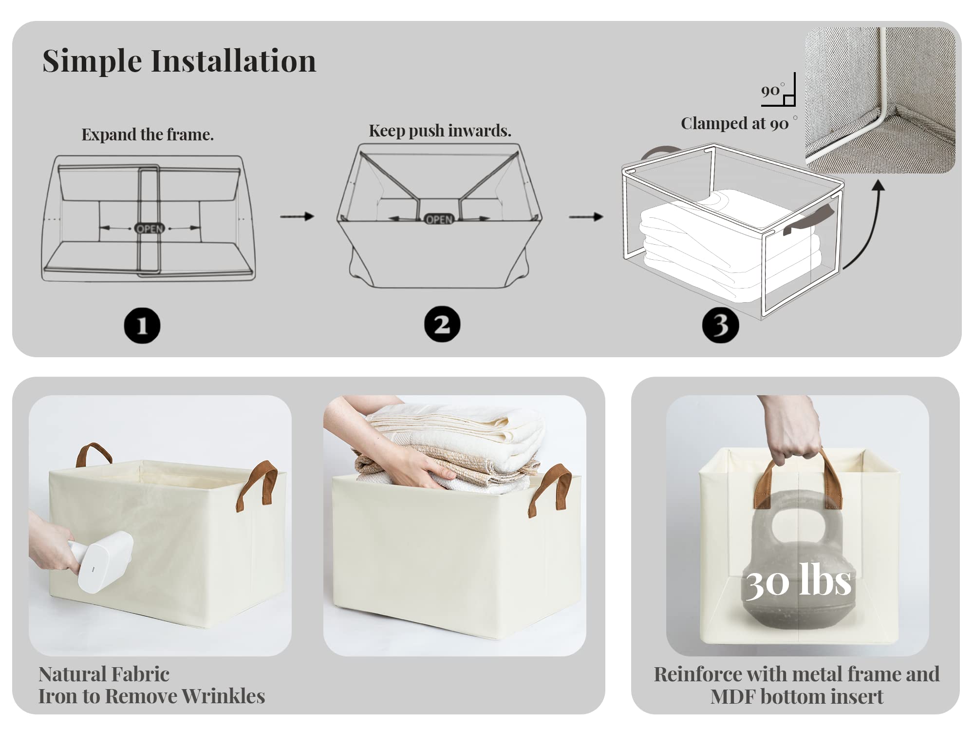 StorageWorks Storage Bins for Shelves and Narrow Storage Bins, Small baskets for Organizing