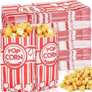 1000pcs paper popcorn bags for party, 1 oz small vintage individual servings popcorn container pop corn bags bulk for popcorn machine accessories supplies movie nights (1000)