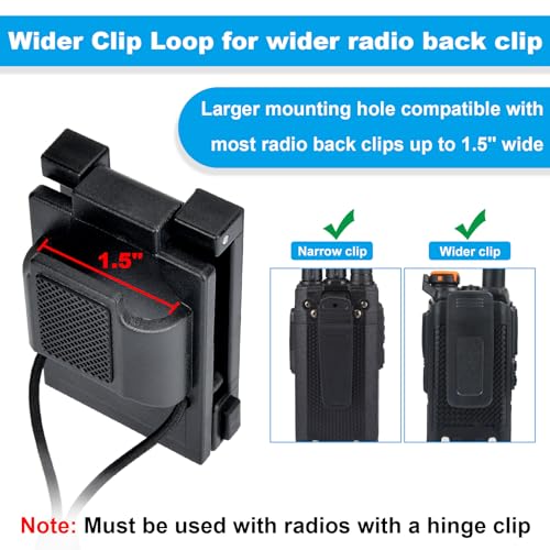 iGuerburn Tactical Radio Holder Duty Belt Accessories for 1.5"/1.75"/2" Belts, Radio Holster for Duty Belt Walkie Talkie Clip Law Enforcement Accessories for Motorola, BaoFeng, Midland, Hytera Radios