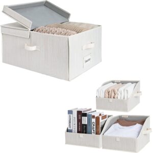 storageworks storage box with 3-pack closet storage bins