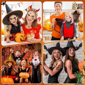 704 Pieces Halloween Temporary Tattoos for Kids, Children Fake Tattoos Stickers Party Supplies, Pumpkin Lantern Ghost Vampire Tattoo Body Sticker Halloween Party Themed Accessory Decorations