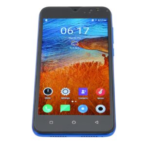 ANGGREK Nowa8 Pro 5.5 Inch Smartphone Android 10 4GB RAM 32GB ROM 16MP Rear 8MP Front Camera 100‑240V (Blue)