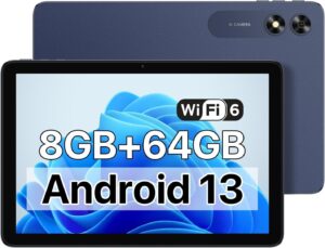umidigi android 13 tablet 2023, g2 tab 8(4+4) gb+64gb up to 1tb, 10.1-inch tablet 8mp+8mp dual camera, wifi 6 bluetooth 5.0 6000mah split screen android tablet