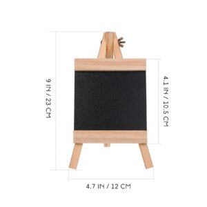 MAGICLULU 1 Set Framed Tabletop Chalkboard Sign Wooden Framed Standing Chalkboard Small Countertop Blackboard for Restaurant, Cafe, Dining Table, Wedding, Office