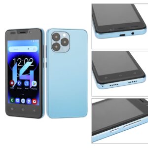 ANGGREK 14 Pro Max Smartphone 5.0 Inch 3G Network 4GB RAM 32GB for Android 10 Mobile Phone 100‑240V Blue (US Plug)