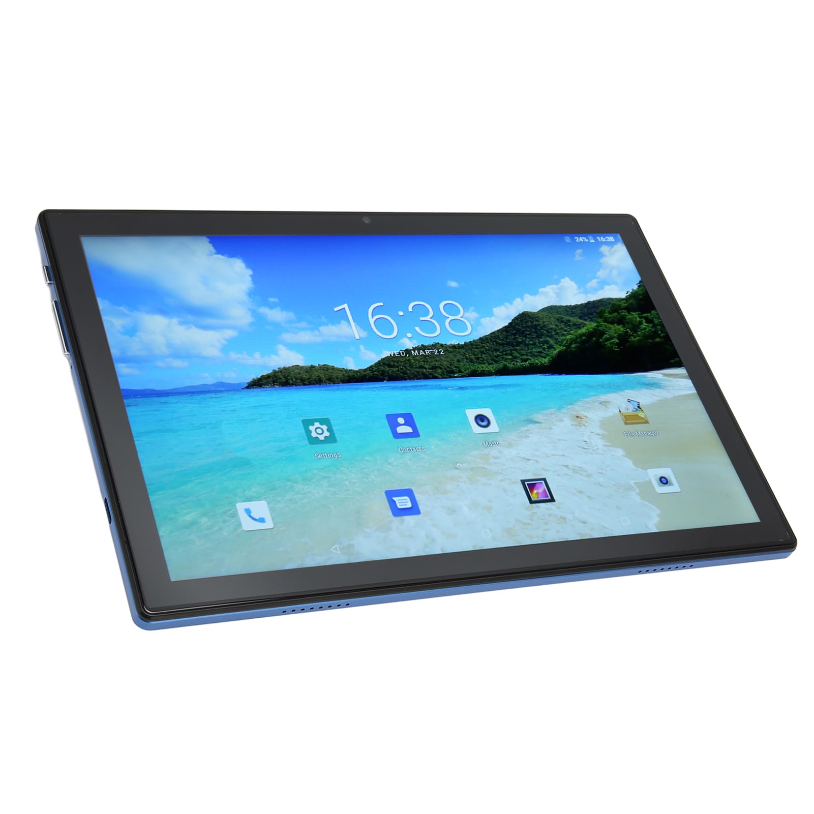 2 in 1 Tablet 10.1 inch, 8 Core CPU 8+256G RAM 5G WiFi Tablet Computer with Keyboard, Dual SIM Dual Standby, Front 8MP, Rear 16MP Camera (US Plug)