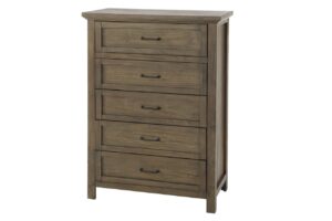 westwood design westfield 5 drawer chest harvest brown