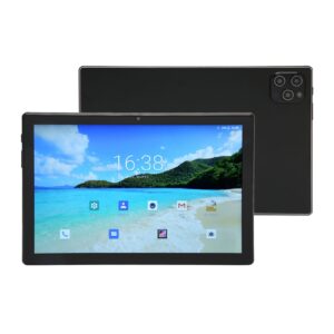 2 in 1 tablet 10.1 inch, gaming tablet with bt keyboard, dual camera and speakers, 8gb ram 256gb rom, 8 core cpu, 5g wifi, 4g lte tablet for android 12 (us plug 90-130v)