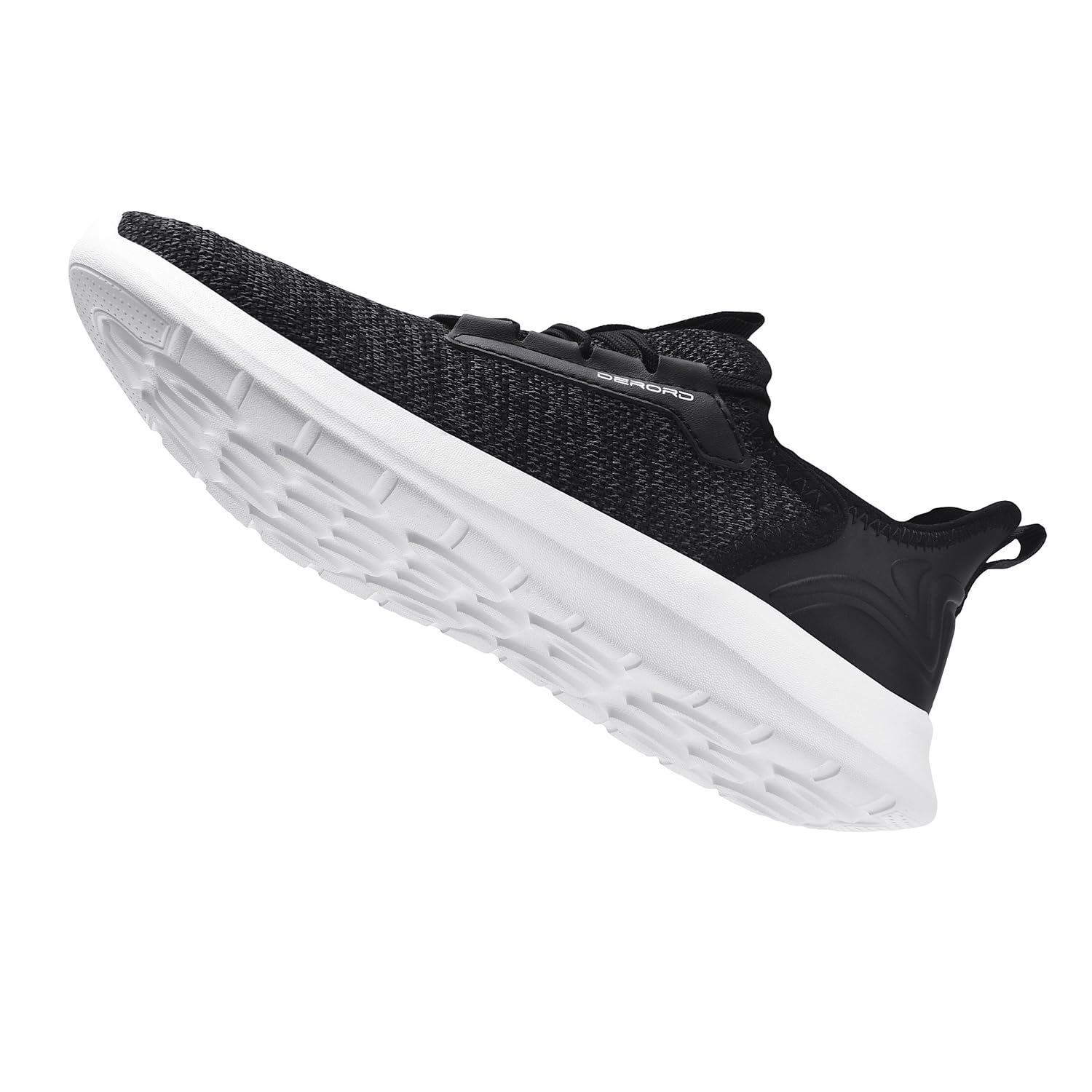 DERORD Women’s Walking Running Shoes Slip on Lightweight Casual Sneakers (Black, Adult, Women, Numeric_8, Numeric, us_Footwear_Size_System, Medium)