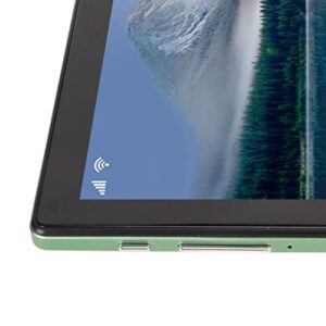 SHYEKYO FHD Tablet, Dual Camera 2 in 1 4G Network 10.1 Inch Tablet Green for Learning for Android 12 (US Plug)