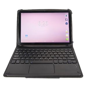 jerss office tablet, octa core cpu 10.1 inch fhd tablet pc with family keyboard (us plug)