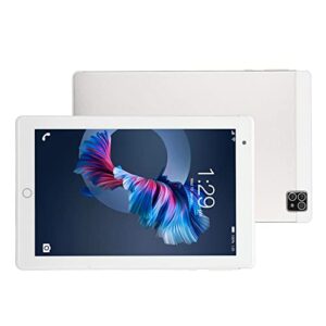 hd tablet, type c charge 4gb 64gb ram gaming tablet front 2.0 megapixel silver for adults for office (us plug)