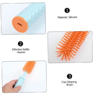 Toyvian 1 Set Electric Bottle Brush Milk Bottle Cleaning Brush Flexible Cleaning Brush Silicone Brush Bottle Cleaner Cleaning Lip Gloss Kit Sponge Baby Makeup