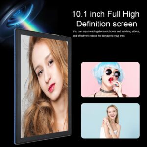 Digital Tablet, 8GB RAM 256GB ROM 2 in 1 Tablet 10.1 Inch Blue 7000mAh FDH Screen for Video for Reading (US Plug)