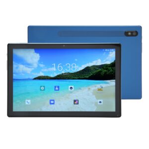 Digital Tablet, 8GB RAM 256GB ROM 2 in 1 Tablet 10.1 Inch Blue 7000mAh FDH Screen for Video for Reading (US Plug)