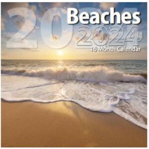 2024 Beaches Full Size Wall Calendar for Planning, Scheduling, and Organizing