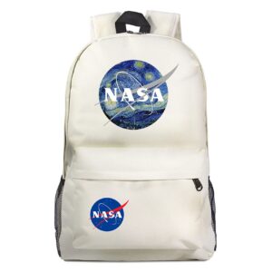 Gengx Unisex NASA Lightweight Bookbag Casual Daypack,Novelty Bagpack Multifunction Rucksack for Travel