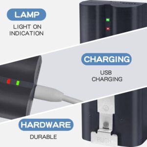 Temfanic Rechargeable Lithium-Ion Ring V4 Battery Compatible with Ring Video Doorbell 4/3/2 Stick Up Cam Battery (2nd and 3rd Gen) 3.65V 6040mAh high Capacity 1-Pack