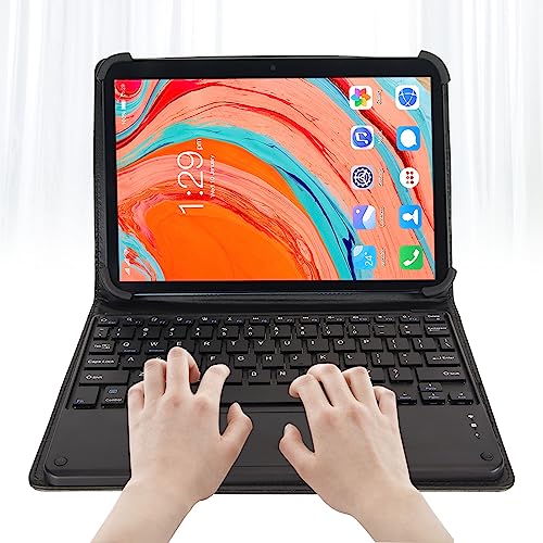 SHYEKYO Tablet PC, 6GB RAM 128GB ROM Octa Core Processor 2.4G 5G Dual Band WiFi 2 in 1 Tablet Front 8MP 100-240V 5.0 for Work Entertainment (US Plug)