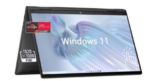 hp envy x360 2-in-1 laptop, 15.6" fhd touchscreen, amd 6-core ryzen 5 7530u (> i7-1165g7), 32gb ram, 1tb pcie ssd, wi-fi 6e, backlit keyboard, hdmi, type c, windows 11, w/mouse pad