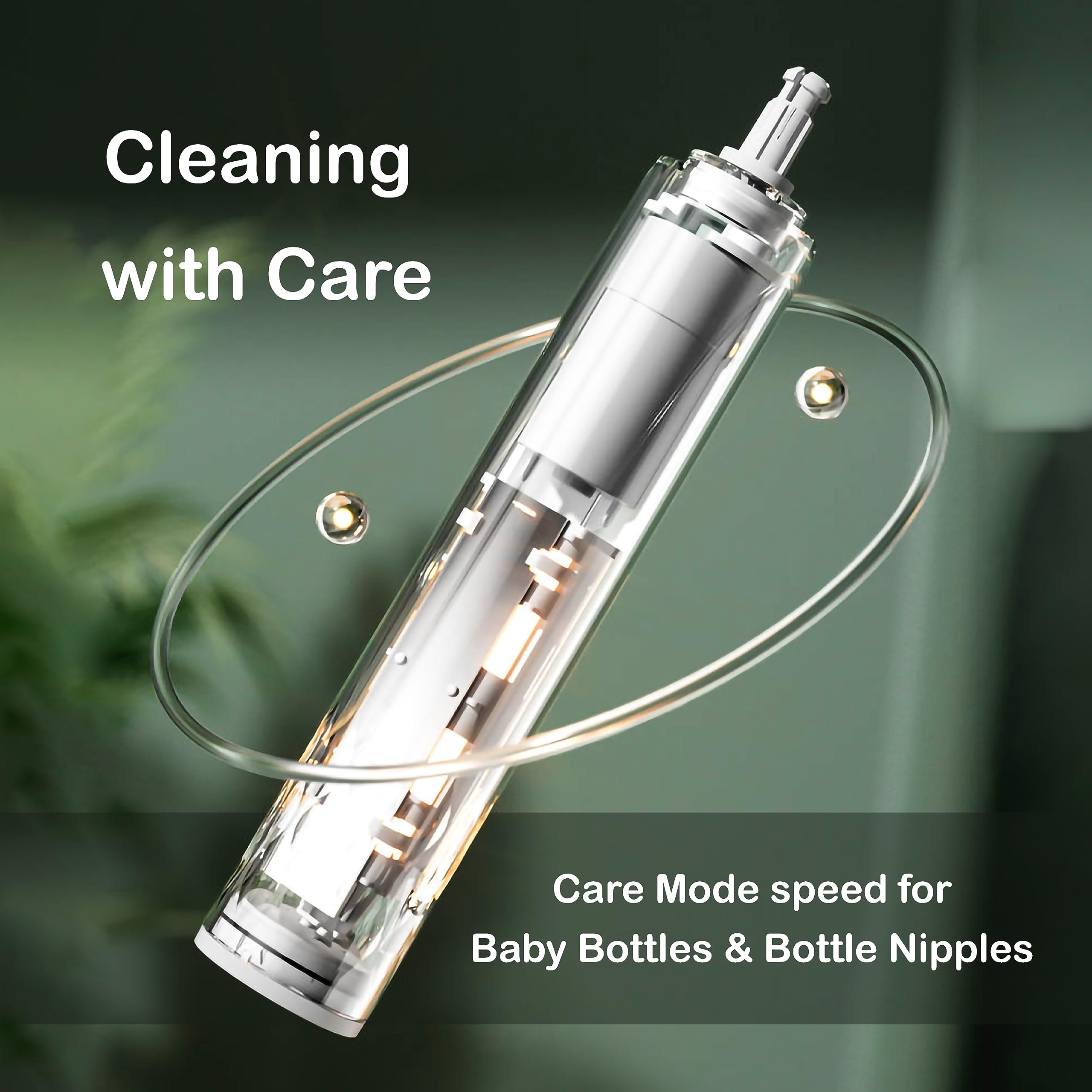 Electric Bottle Cleaner Brush for Baby Bottles - Electric Bottle Brush Cleaner, Baby Bottle Washer with Nipple Brush and Straw Cleaner Brush - Take Care of Your Family with Electric Baby Bottle Brush
