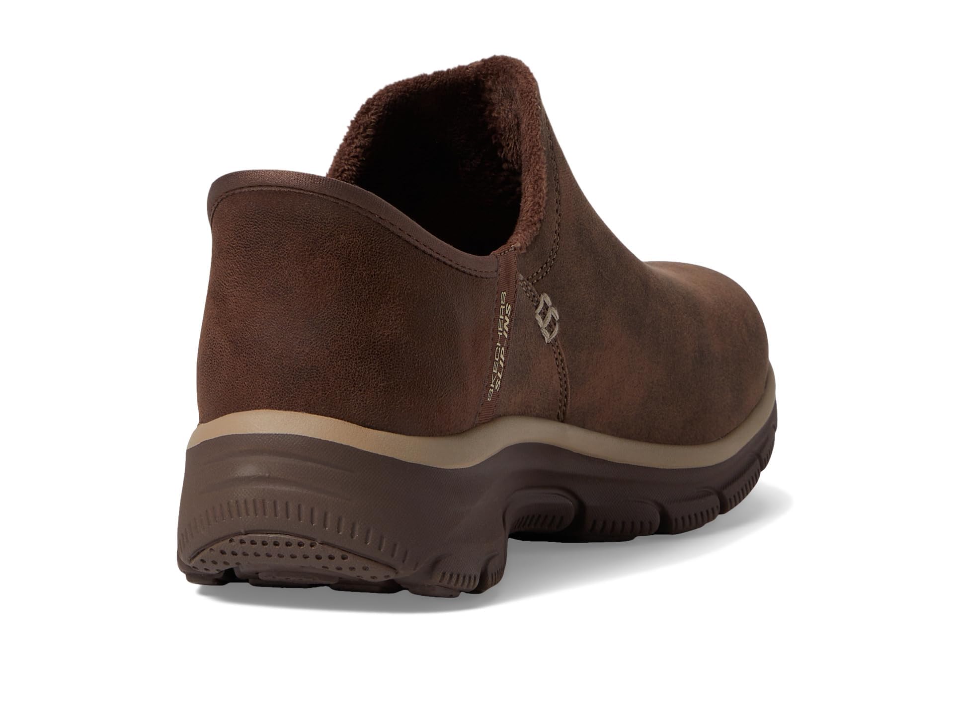 Skechers Women's Easy Going-Modern Hour-Hands Free Slip-Ins Ankle Boot, Chocolate, 8.5