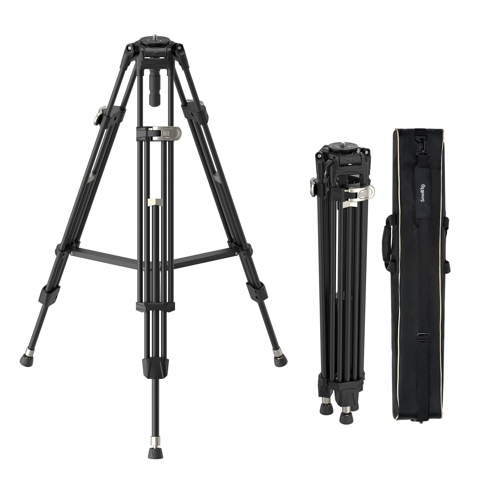 SmallRig AD-80 FreeBlazer Heavy-Duty Tripod, 71" Video Tripod with 75mm Bowl Adapter,One-Step Height Adjustment, Load up to 33lbs, Professional Tripod for DSLR, Camera, Camcorder - 4164