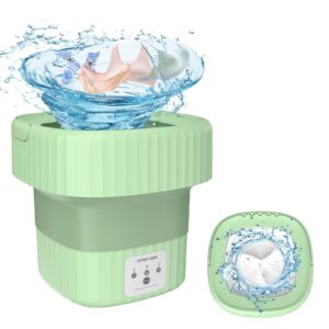 portable washing machine, 6l foldable mini washing machine, compact travel washing machine for small items baby clothes underwear socks towels apartment dorm camping rv travel laundry