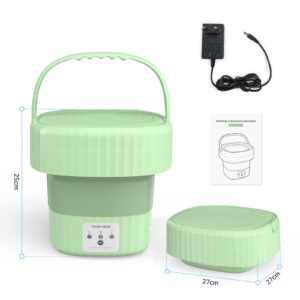 Portable Washing Machine, 6L Foldable Mini Washing Machine, Compact Travel Washing Machine for Small Items Baby Clothes Underwear Socks Towels Apartment Dorm Camping RV Travel Laundry