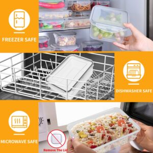 GEIKR 52 PCS Large Food Storage Containers with Lids Airtight, BPA-Free Leakproof Plastic Meal Prep Containers Reusable,Microwave & Dishwasher & Freezer Safe,Includes Labels & Pen