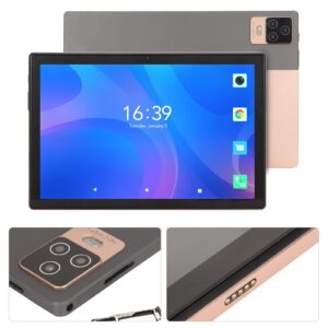 Zyyini 10.1 Inch Tablet for Android 12, 12GB RAM 256GB ROM, Dual SIM Dual Standby Calling Tablets, 7000mAh Office Tablet with Dual Camera, for Work, Study, Entertainment. (EU Plug)