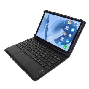 DAUERHAFT 10.1 Inch 2 in 1 Tablet, Black Dual Speakers 5GWIFI Support Front 8MP Rear 16MP Tablet 100‑240V for Studying (US Plug)