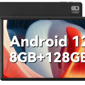 SGIN 10 Inch Android 12 Tablet, 8GB RAM 128GB ROM Tablets Computer with MTK Octa-Core 2.0Ghz Processor, 1982 * 1200 HD IPS Display, 5MP+8MP Camera, GPS, WiFi, Bluetooth, 6000mAh