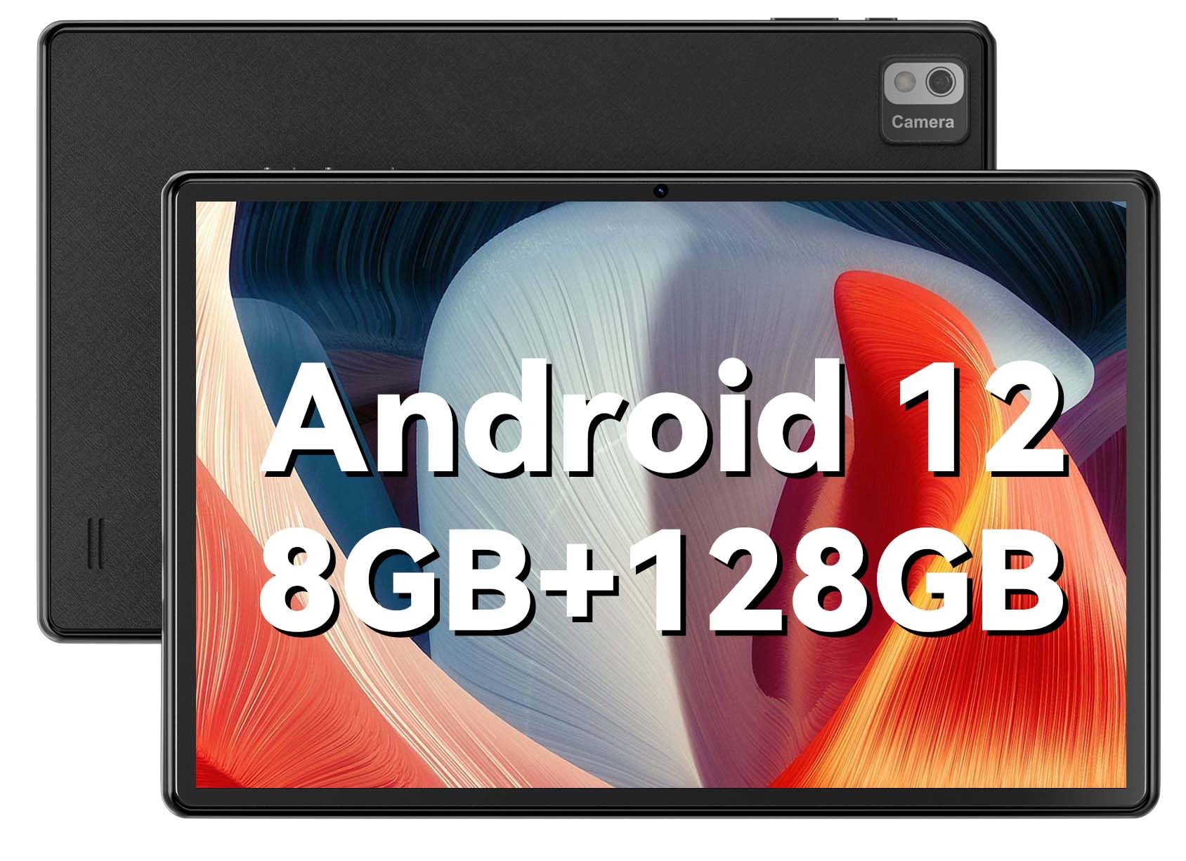 SGIN 10 Inch Android 12 Tablet, 8GB RAM 128GB ROM Tablets Computer with MTK Octa-Core 2.0Ghz Processor, 1982 * 1200 HD IPS Display, 5MP+8MP Camera, GPS, WiFi, Bluetooth, 6000mAh