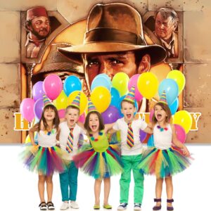 Indiana Jones Party Supplies, 5x3FT Indiana Jones Happy Birthday Party Banner Indiana Jones Party Decoration Backdrop Background for Baby Shower Girls and Boys