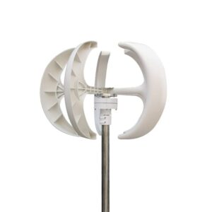 wind turbine generator kit 1000w wind turbine 12v 24v vertical axies wind generator small windmill energy with mppt charge controller homeuse for home marine industrial energy (color : white, size :