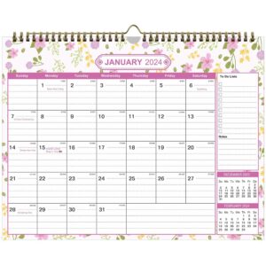 wall calendar 2023-2024, 18 months to view wall planner calendar 2023, monthly calendar july. 2023 - dec. 2024, wall planner calendar for home or office, 38 x 29 cm