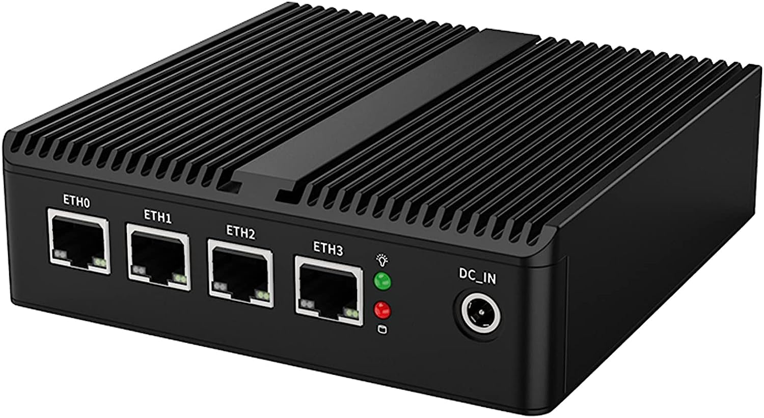 Micro Firewall Appliance, Fanlesss Mini PC, VPN, OPNsense, Soft Router, Intel Processor N100, H11, AES-NI, 4 x Intel 2.5GbE I226-V LAN, HDMI2.0, DP, No RAM, No Storage, No System