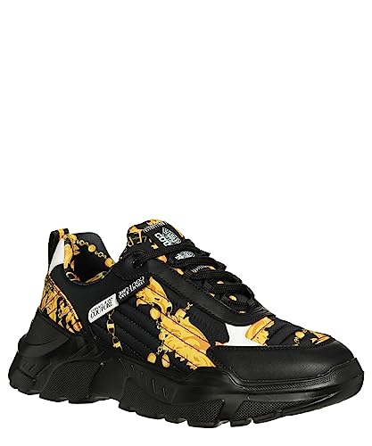 VERSACE JEANS COUTURE Men Speedtrack Sneakers Black 9 US