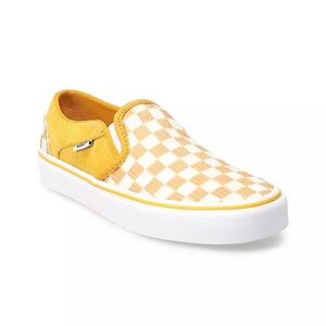 vans women's asher sneaker, golden yellow, 8.5