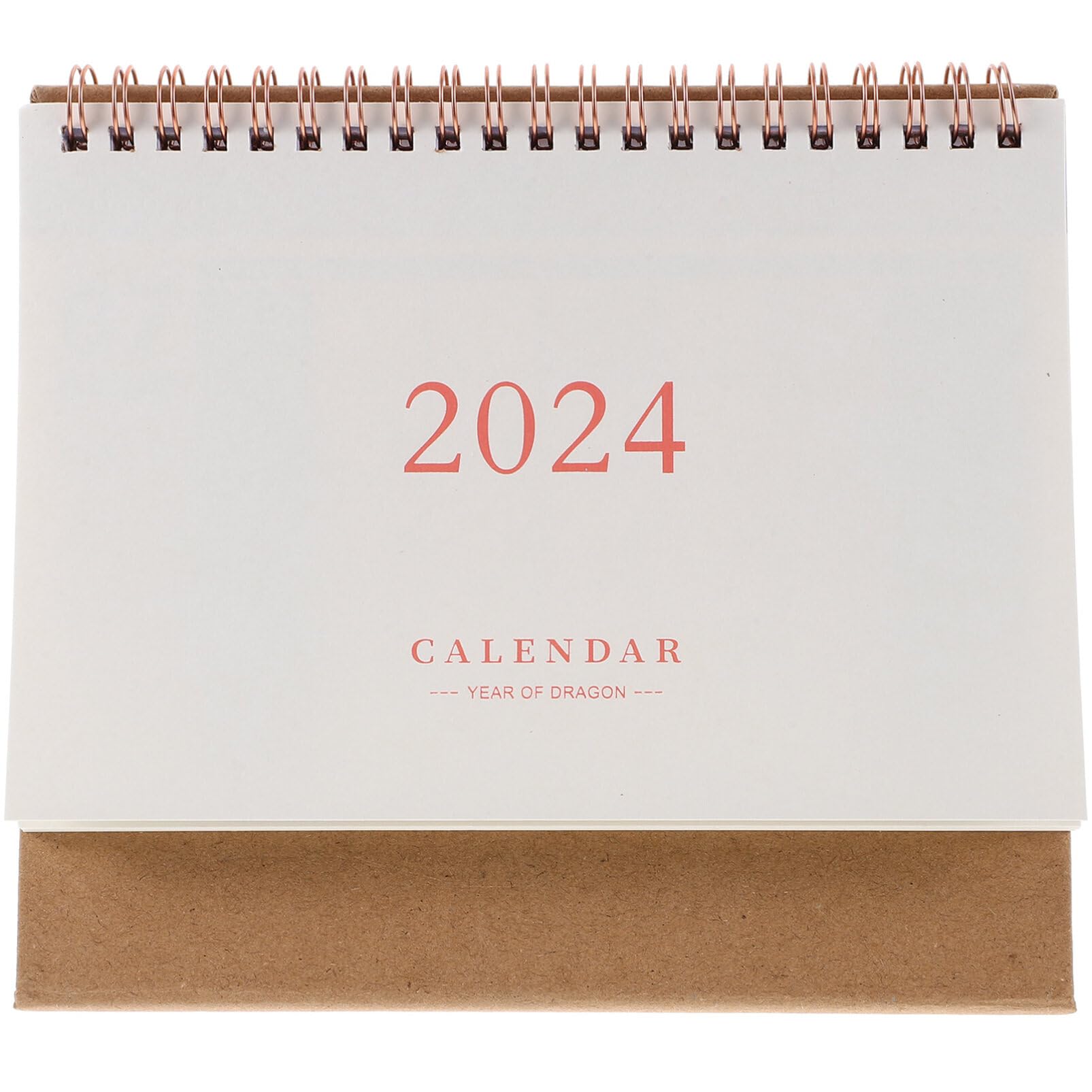 NUOBESTY 2024 Office Decor Blank Calendar Table Top Decor Extra Large Calendar Tabletop Decor Minimalistic Decor Office Calendar Decorative Calendar Desk Paper Turn The Page Clamshell