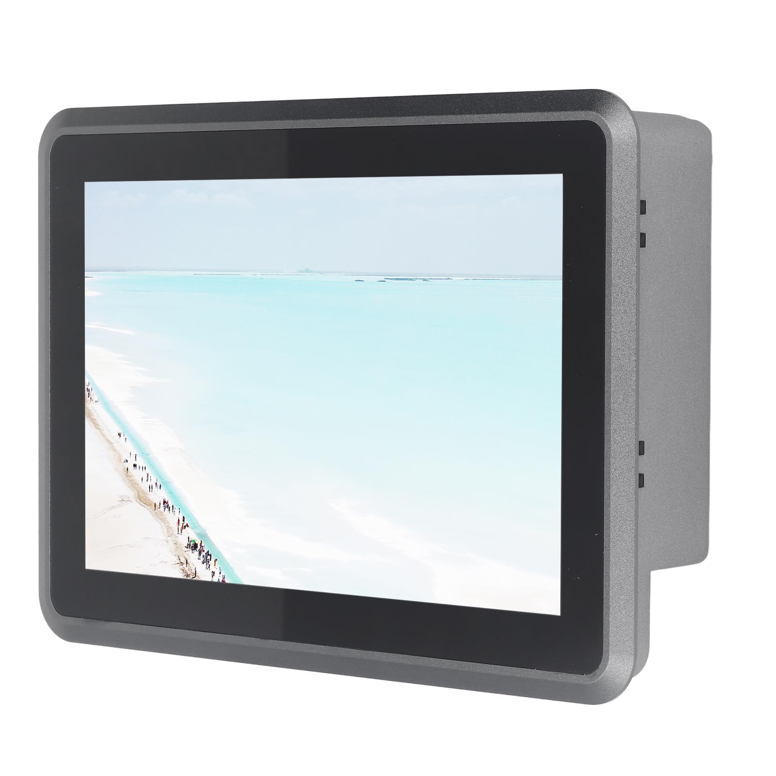 Rugged Touchscreen Tablet 10.1in Display Capacitive Screen Wide Voltage Embedded Waterproof Industrial Tablet PC (US Plug)