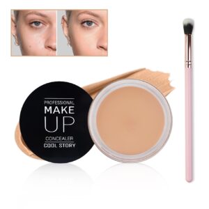 under eye concealer for dark circles color corrector pro concealer full coverage concealer de oieras long-lasting cover up makeup waterproof concealer makeup -02 light cream