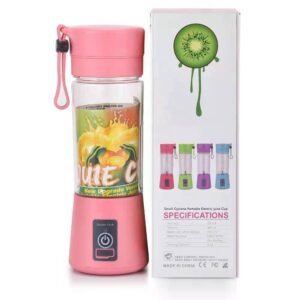 Portable Blender Cup,Electric USB Juicer Blender,Mini Blender Portable Blender For Shakes and Smoothies, juice,380ml, Six Blades Great for Mixing, random color